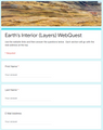 Earth's Interior WebQuest (MS-ESS2) GREAT SUB PLANS OR DISTANCE ED!