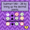 Decimals - Adding and Subtracting with Kelly's Number Chips