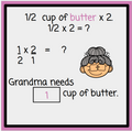Fractions - Doubling and Tripling - Grandma's Sugar Cookies