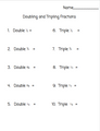 Fractions - Doubling and Tripling - Grandma's Sugar Cookies