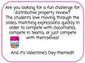 Valentine's Day Version - Distributive Property Race - Digital and Printable