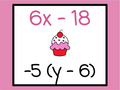 Valentine's Day Version - Distributive Property Race - Digital and Printable