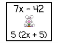 Easter Version - Distributive Property Race - Digital and Printable