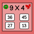 Christmas Multiplication - Digital Flashcard Game