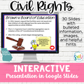 DIGITAL LEARNING SET Jim Crow and Civil Rights | SS5H6, SS5H6a, SS5H6b