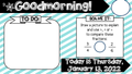  Third Grade January Editable Morning Message Solve It