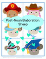 Post-noun elaboration: Sheep - Plus Color Identification Game