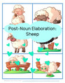 Post-noun elaboration: Sheep - Plus Color Identification Game