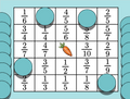 Easter Version - Fractions Bingo  - Digital