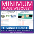 Minimum Wage Webquest, History, Debate and Impact Google Slides Digital Distance