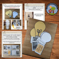 Thomas Edison Light Bulb Shape Book Informational Text & Lapbook activity