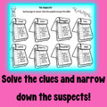 Surface Area (Nets, Prisms, Pyramids) Math Murder Mystery - PDF & Digital