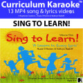 'SING TO LEARN!' (Grades Pre K-3) ~ 13 Song & Lyrics Videos Bundle