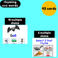 Rhyming CVC Words Boom Cards