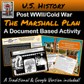 U.S. History | Post WWII & Cold War | Marshall Plan | Document Based Activity