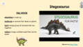 Stegosaurus Informational Text Reading Passage and Activities