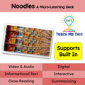 Ramen Noodles Informational Text Reading Passage and Activities