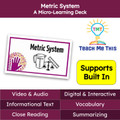 Metric System Informational Text Reading Passage and Activities