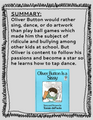 Oliver Button Is A Sissy by Tomie dePaola Reading Activities