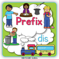 Prefix | dis | Presentation | Boom Cards | Montessori Matching Cards and Posters