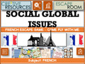 Social Global Issues French Escape Room 
