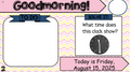 August Editable Morning Message (Math Solve It's)