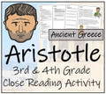 Aristotle Close Reading Activity | 3rd Grade & 4th Grade