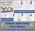 Nobel Peace Prize Winners Close Reading Activity Book 3rd Grade & 4th Grade