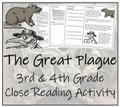 The Great Plague Close Reading Activity | 3rd Grade & 4th Grade