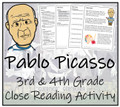 Pablo Picasso Close Reading Activity | 3rd Grade & 4th Grade