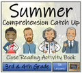 Summer Comprehension Catch Up | Close Reading Book | 3rd Grade & 4th Grade