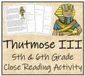 Thutmose III Close Reading Activity | 5th Grade & 6th Grade