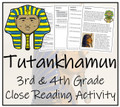 Tutankhamun Close Reading Activity | 3rd Grade & 4th Grade