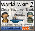 World War 2 Close Reading Activity Book | 3rd Grade & 4th Grade