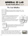 Mineral Identification Lab | Rocks and Minerals Activity for Earth Science Unit