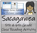 Sacagawea Close Reading Activity Digital & Print | 5th Grade & 6th Grade