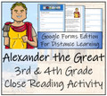 Alexander the Great Close Reading Activity Digital & Print | 3rd & 4th Grade