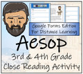 Aesop Close Reading Activity Digital & Print | 3rd Grade & 4th Grade