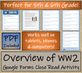 World War II Close Reading Activity Digital & Print | 5th Grade & 6th Grade