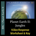 Planet Earth 2 - Episode 3: Jungles - Video Response Worksheet & Key (Editable)