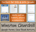 Winston Churchill Close Reading Activity Digital & Print | 5th Grade & 6th Grade