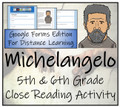 Michelangelo Close Reading Activity Digital & Print | 5th Grade & 6th Grade