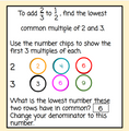 Fractions Review - Adding and Subtracting with Unlike Denominators - Digital