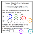 Fractions Review - Adding and Subtracting with Unlike Denominators - Digital
