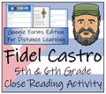 Fidel Castro Close Reading Activity Digital & Print | 5th Grade & 6th Grade