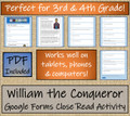 William the Conqueror Close Reading Activity Digital & Print | 3rd & 4th Grade