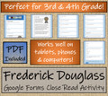 Frederick Douglass Close Reading Activity Digital & Print | 3rd & 4th Grade