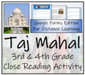 Taj Mahal Close Reading Activity Digital & Print | 3rd Grade & 4th Grade