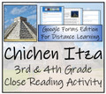 Chichen Itza Close Reading Activity Digital & Print | 3rd Grade & 4th Grade