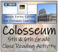 Colosseum Close Reading Activity Digital & Print | 5th Grade & 6th Grade